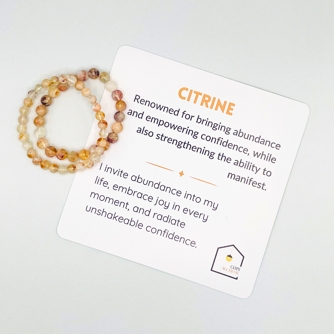 Citrine Honey Calcite Bracelets