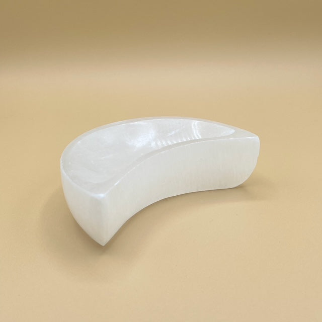 Selenite Moon Shaped Bowls