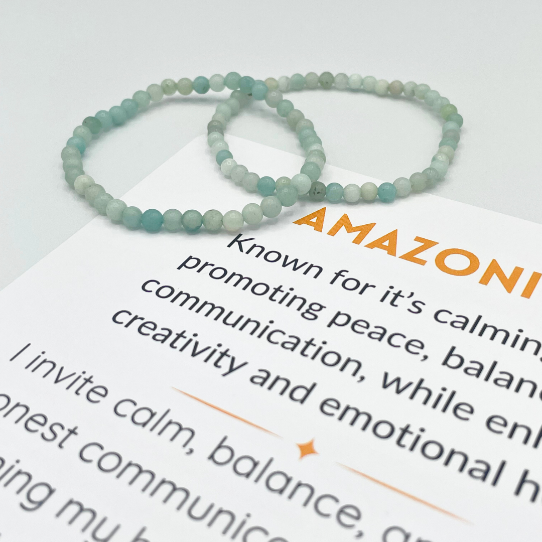 Two Larimar Crystal Bracelet 