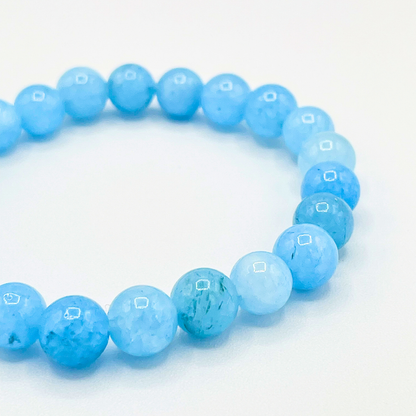 Light Blue Aquamarine Crystal Bracelet