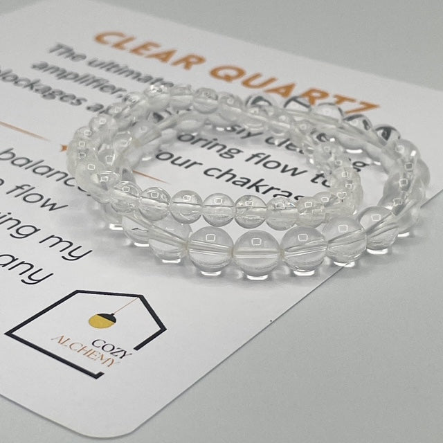 Clear Quartz Crystal Bracelet