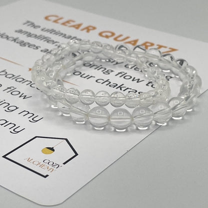 Clear Quartz Crystal Bracelet