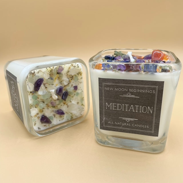 New Moon Beginnings Candles: Meditation