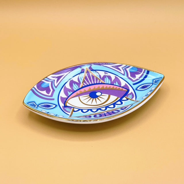 Bring serenity and intention into your home with this stunning Blue Paradise Trinket Tray. 